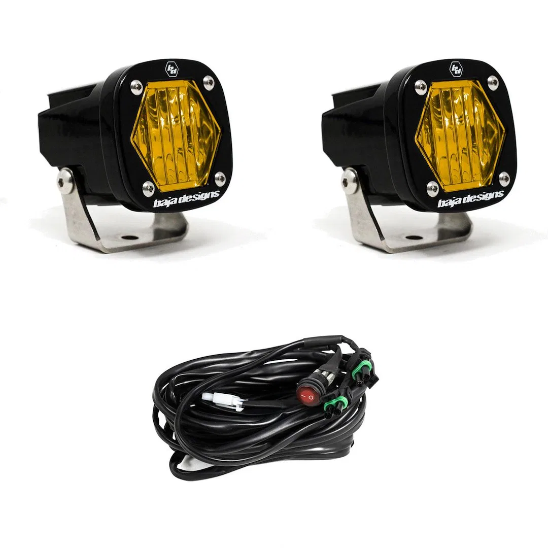 387815 – BAJA DESIGN Driving/ Fog Light, LED Bulb 2.1 Inch Square 20 Watt Bulbs Amp Draw 1.45 AMP Wide Cornering Beam...